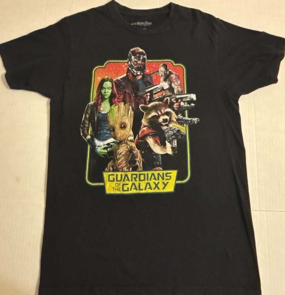 We Love Fine Guardians Of The Galaxy Vol 2 Graphic T-Shirt Size M Black